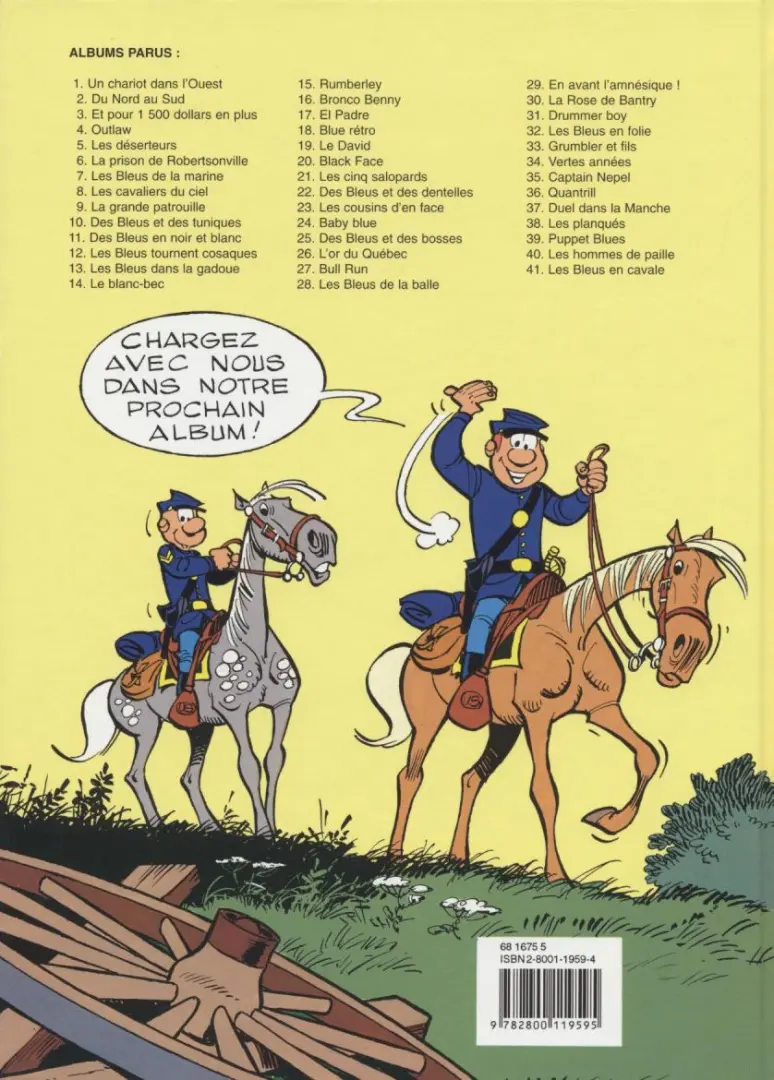 Verso de l'album Les Tuniques Bleues Tome 34 Vertes années