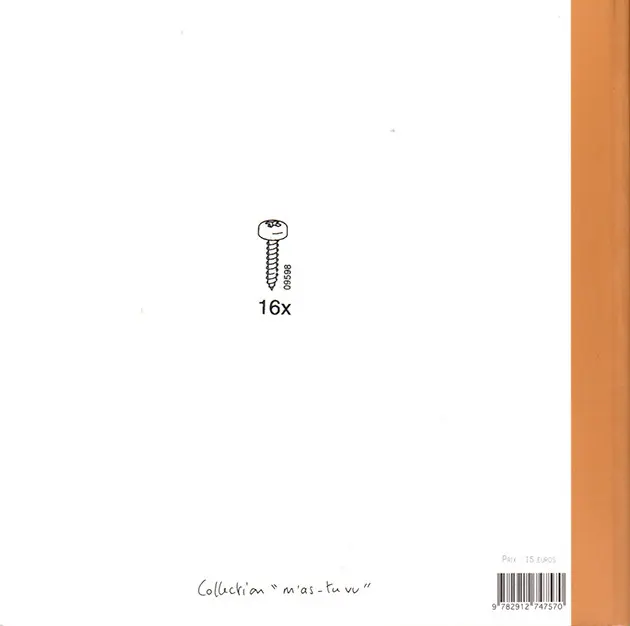 Verso de l'album Le sens de la vis Tome 1 La vacuité