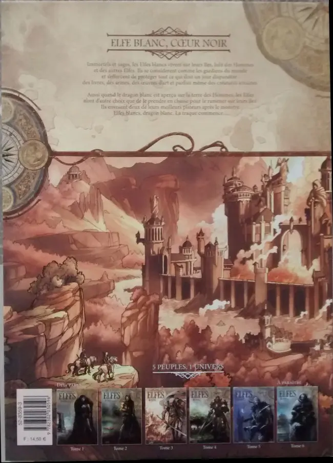 Verso de l'album Elfes Tome 3 Elfe blanc, cœur noir