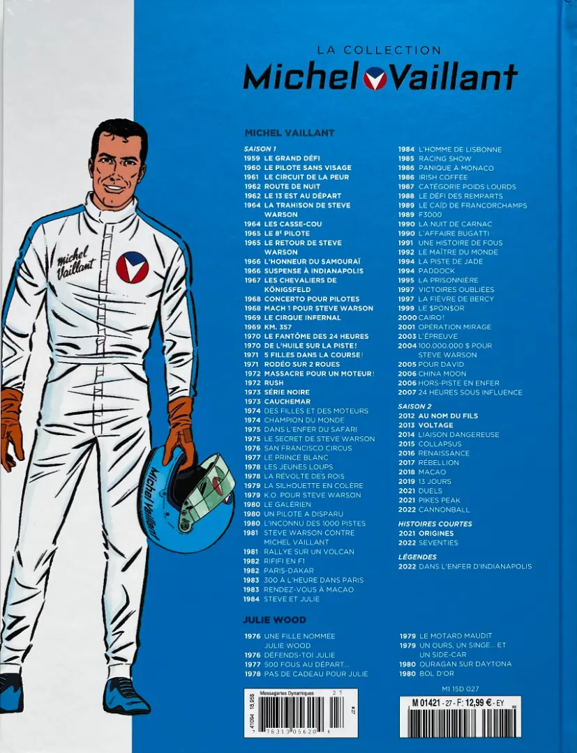 Verso de l'album Michel Vaillant La Collection 27 Cauchemar