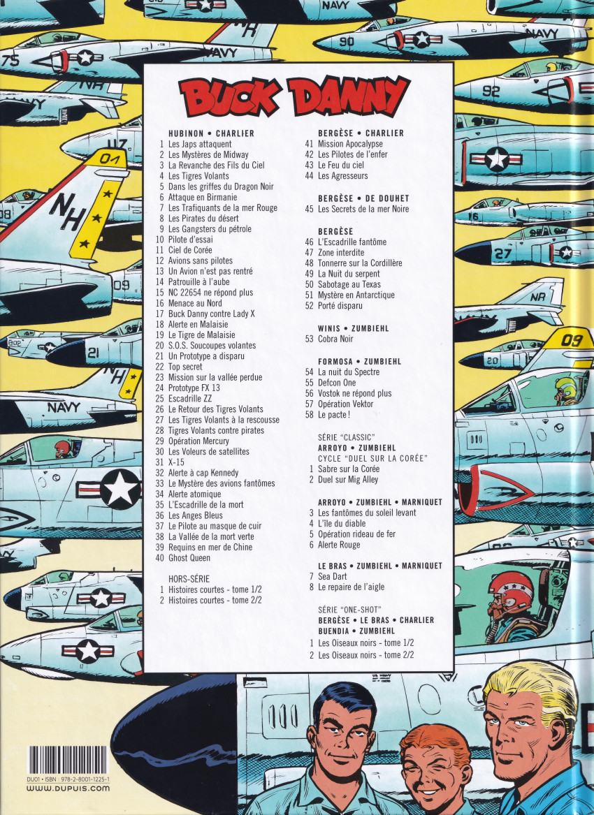 Verso de l'album Buck Danny Tome 29 Opération Mercury