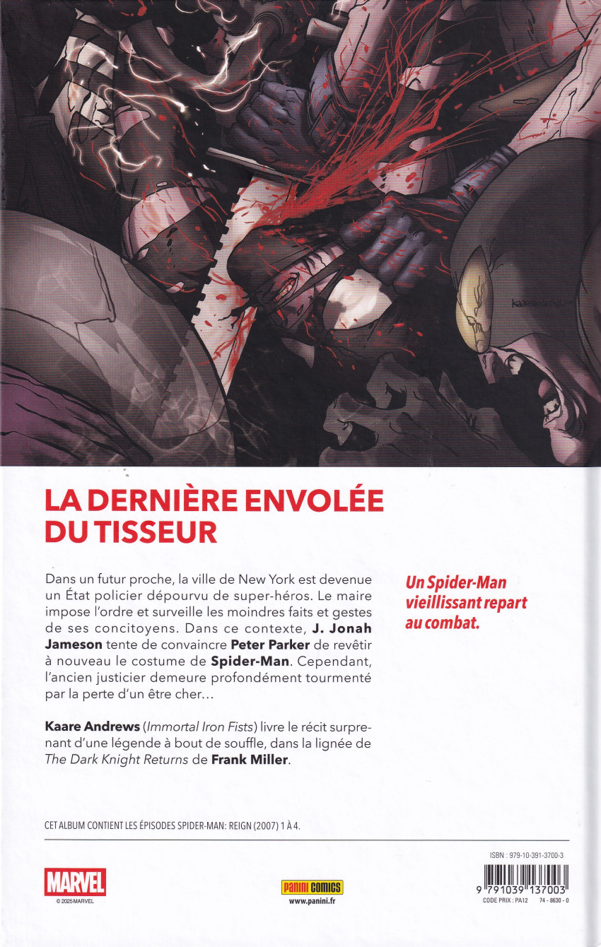 Verso de l'album Spider-Man Tome 7 L'Empire