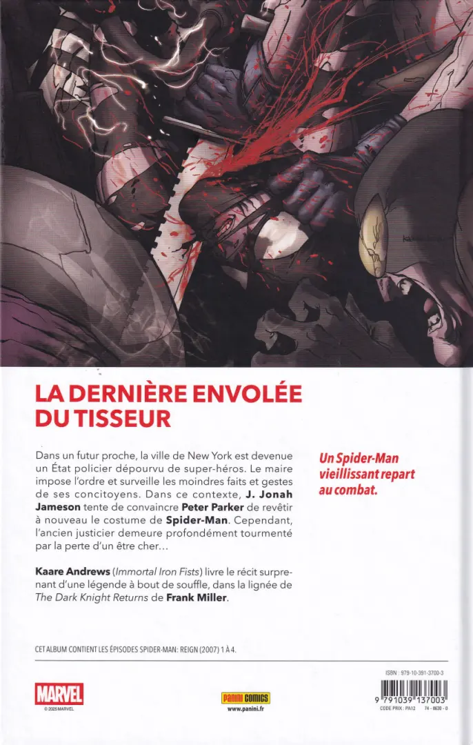 Verso de l'album Spider-Man Tome 7 L'Empire