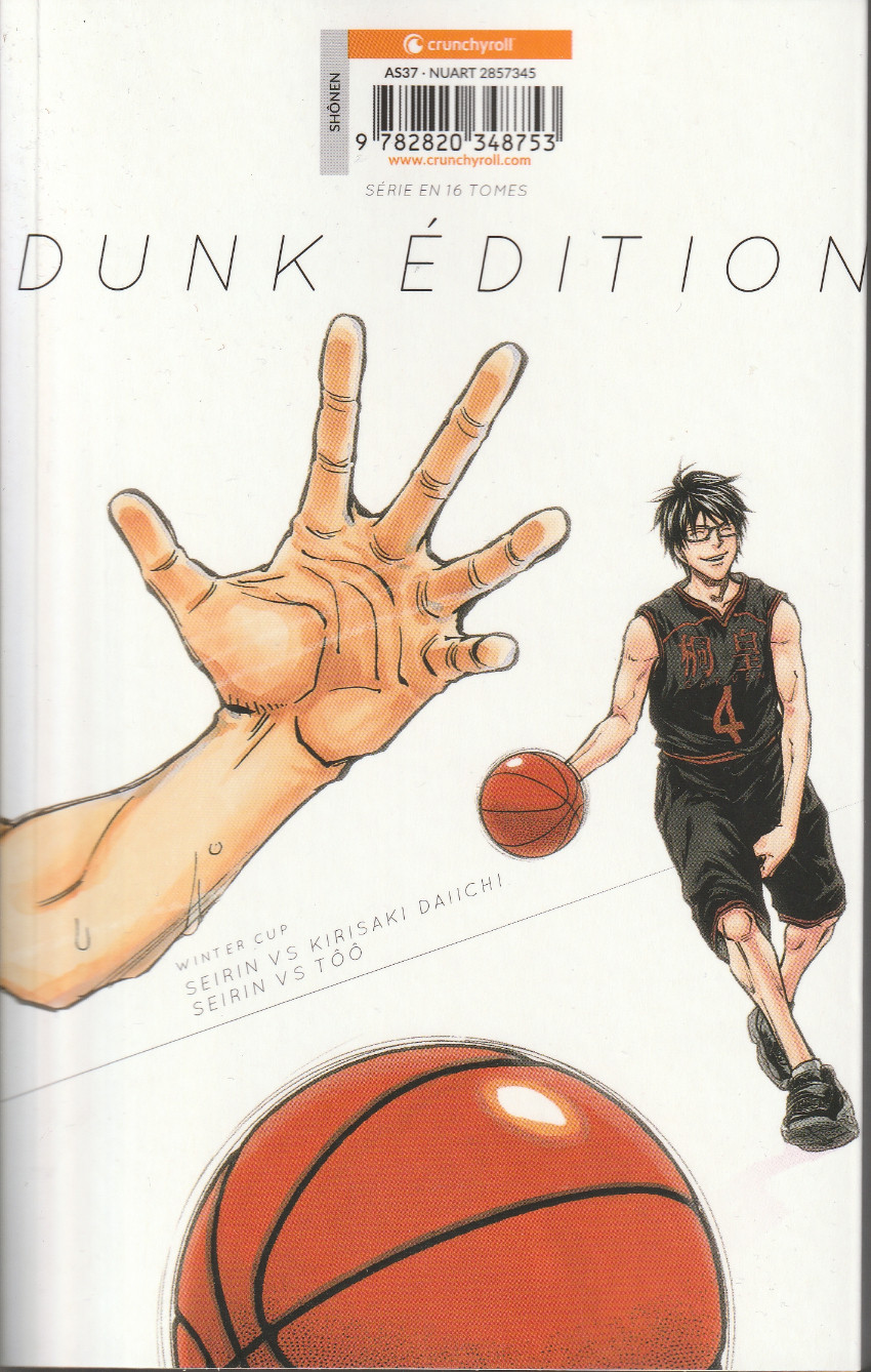 Verso de l'album Kuroko's Basket 07