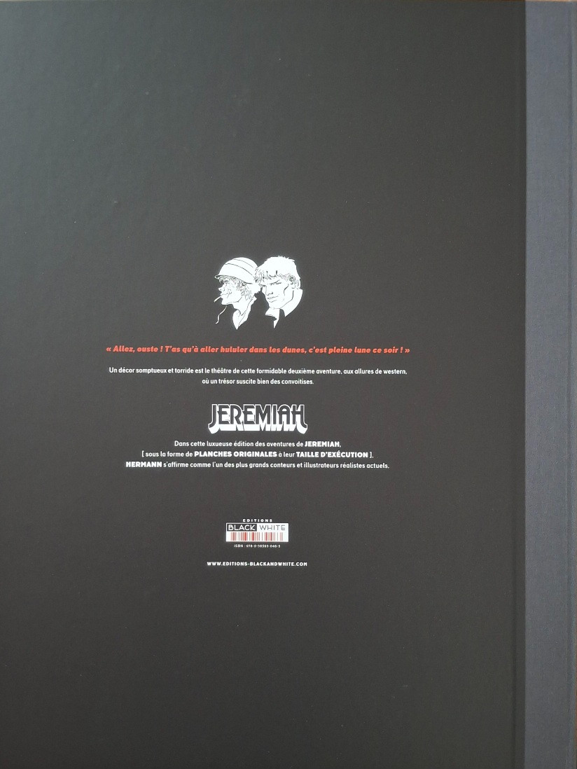 Verso de l'album Jeremiah Tome 2 Du sable plein les dents