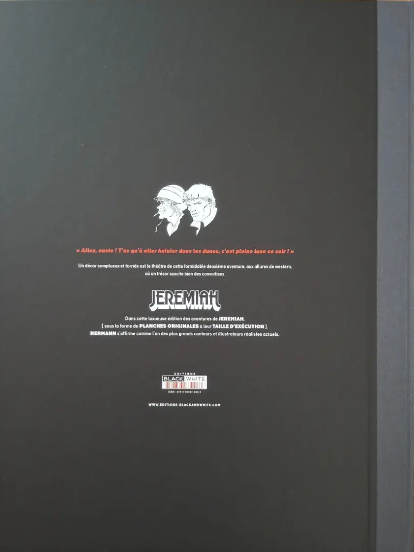 Verso de l'album Jeremiah Tome 2 Du sable plein les dents