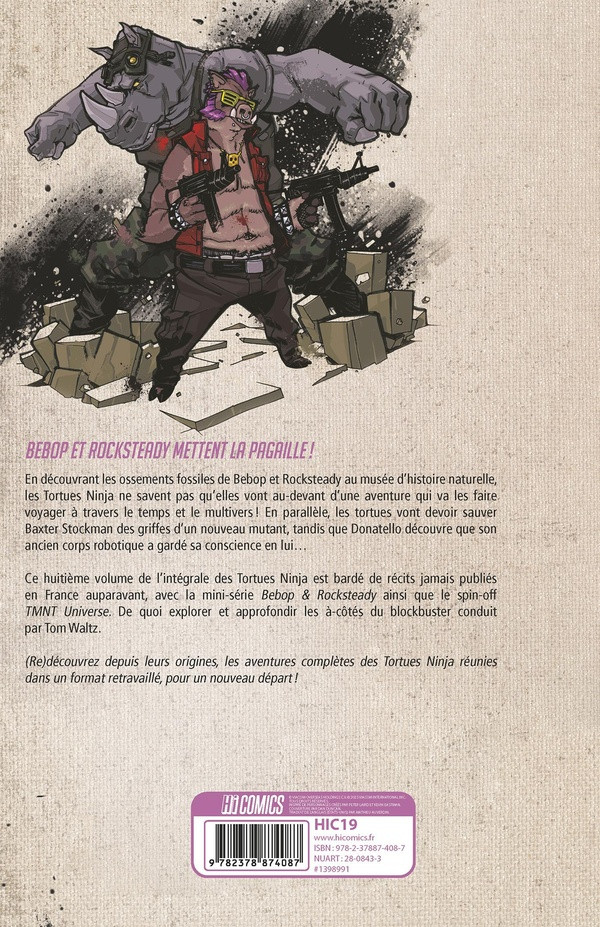 Verso de l'album Teenage Mutant Ninja Turtles - Les Tortues Ninja L'intégrale 8