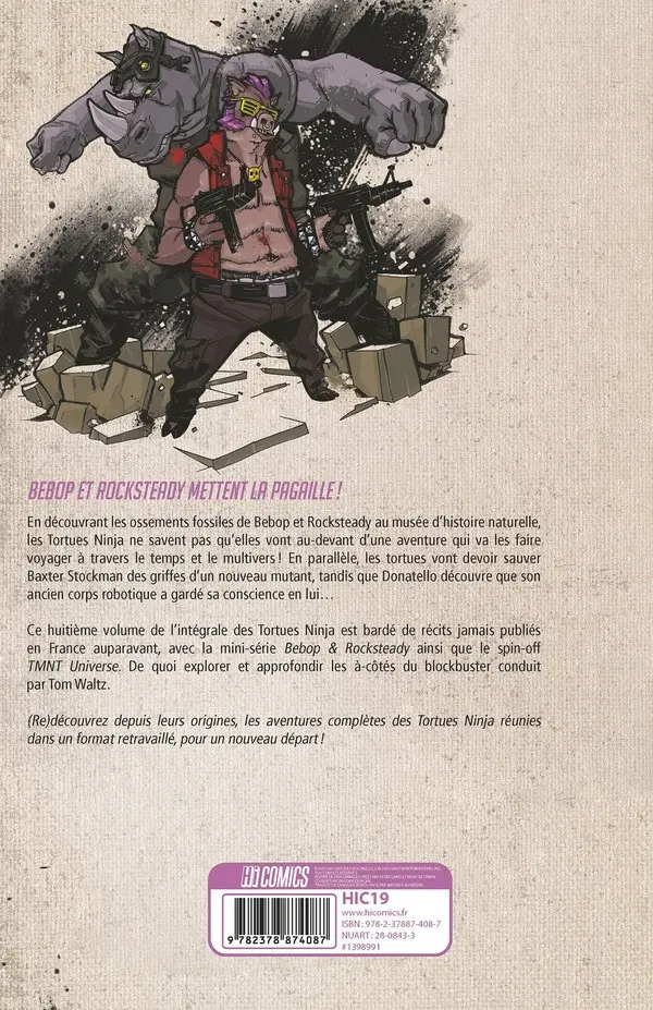 Verso de l'album Teenage Mutant Ninja Turtles - Les Tortues Ninja L'intégrale 8