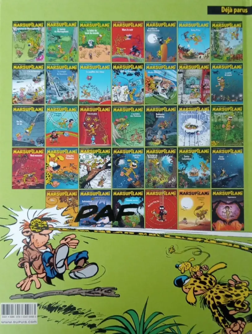 Verso de l'album Marsupilami Capturez un marsupilami !