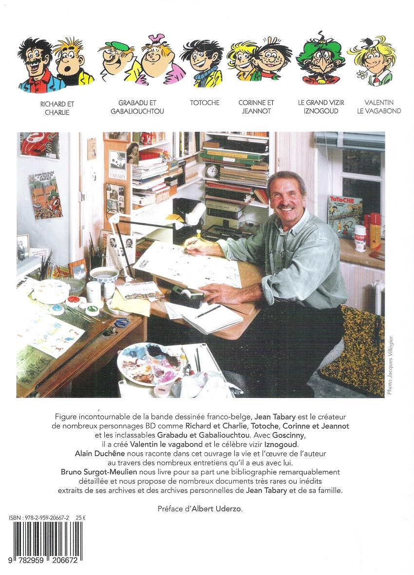 Verso de l'album Tabary