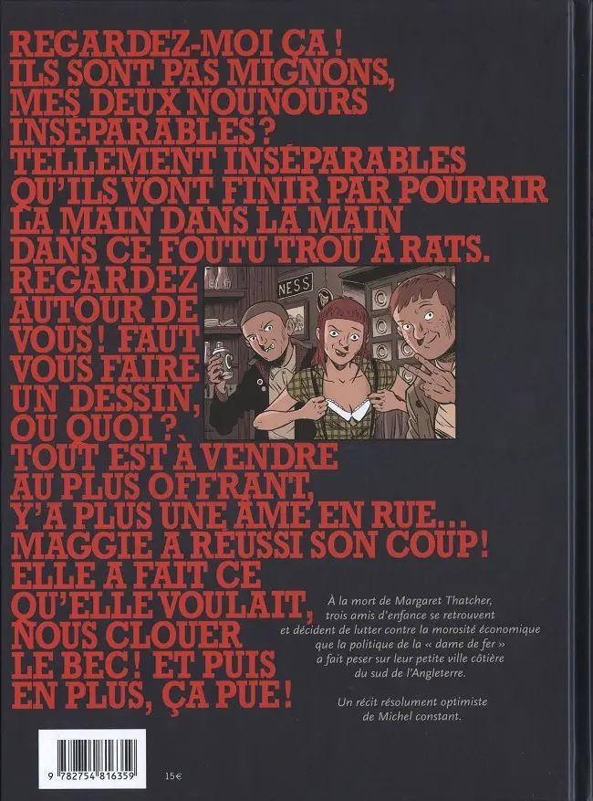 Verso de l'album La dame de fer