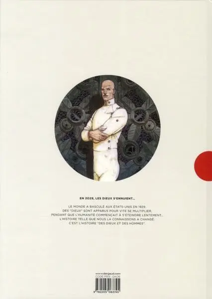 Verso de l'album Des dieux et des hommes Tome 1 La fin du commencement