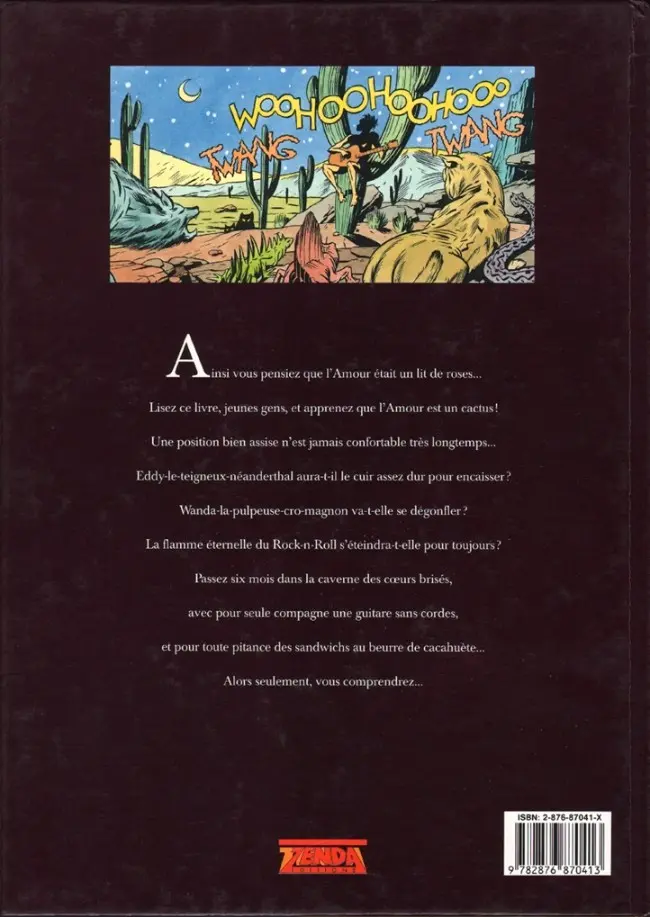 Verso de l'album Dinosaur Bop Tome 2 La caverne des cœurs brisés