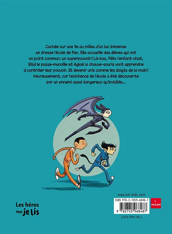 Verso de l'album L'École de Pan Tome 1 Le cube mystérieux