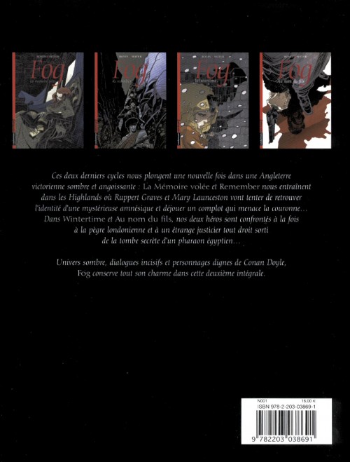 Verso de l'album Fog Intégrale Tome 2