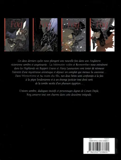 Verso de l'album Fog Intégrale Tome 2