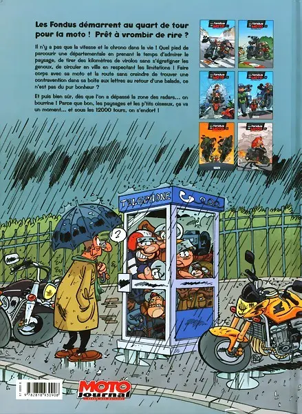 Verso de l'album Les fondus de moto Tome 6