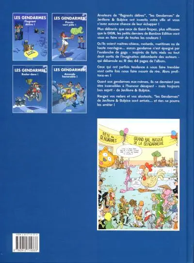 Verso de l'album Les Gendarmes Tome 4 Amende honorable !