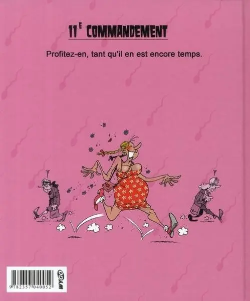 Verso de l'album Les 40 commandements Les 40 commandements de la grossesse