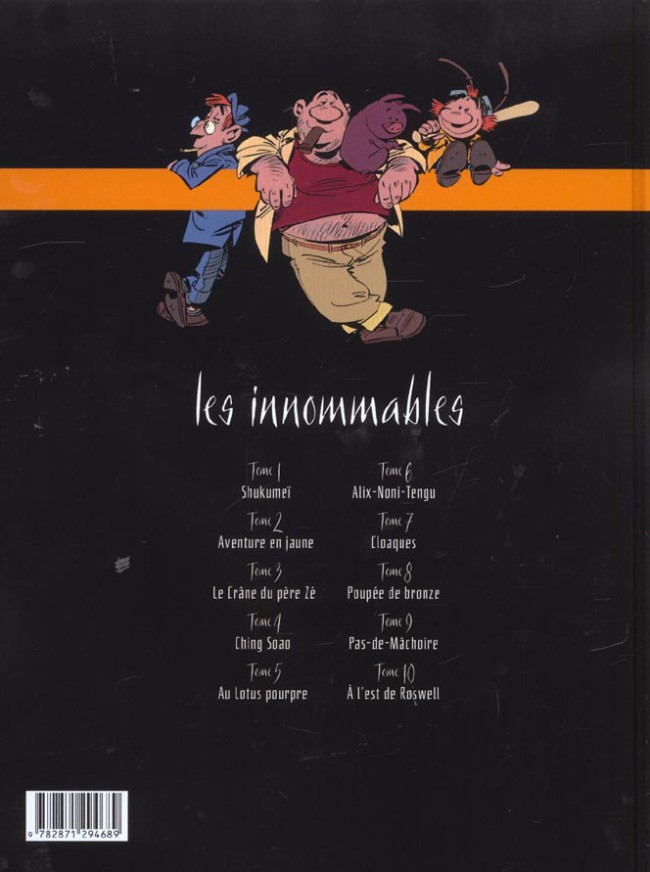 Verso de l'album Les Innommables Tome 5 Au Lotus pourpre