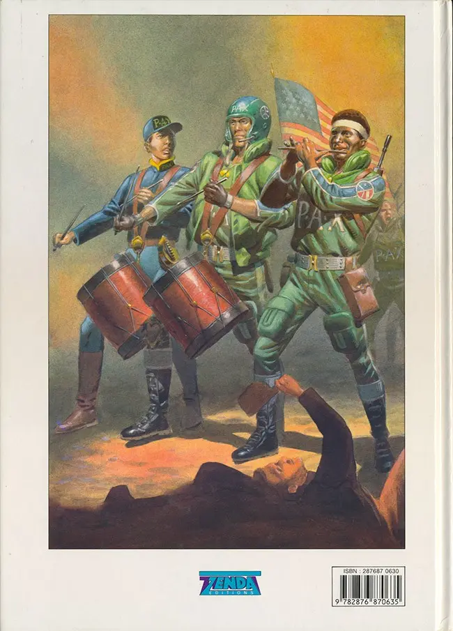 Verso de l'album Liberty Tome 4 Frontières