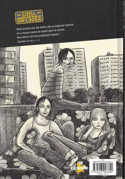 Verso de l'album Little Odyssée