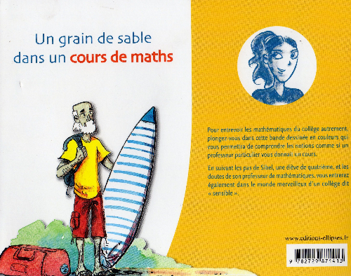 Verso de l'album Maths en bulles Tome 3 Un grain de sable dans un cours de Maths