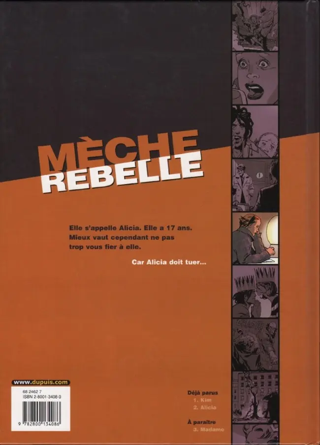 Verso de l'album Mèche rebelle Tome 2 Alicia