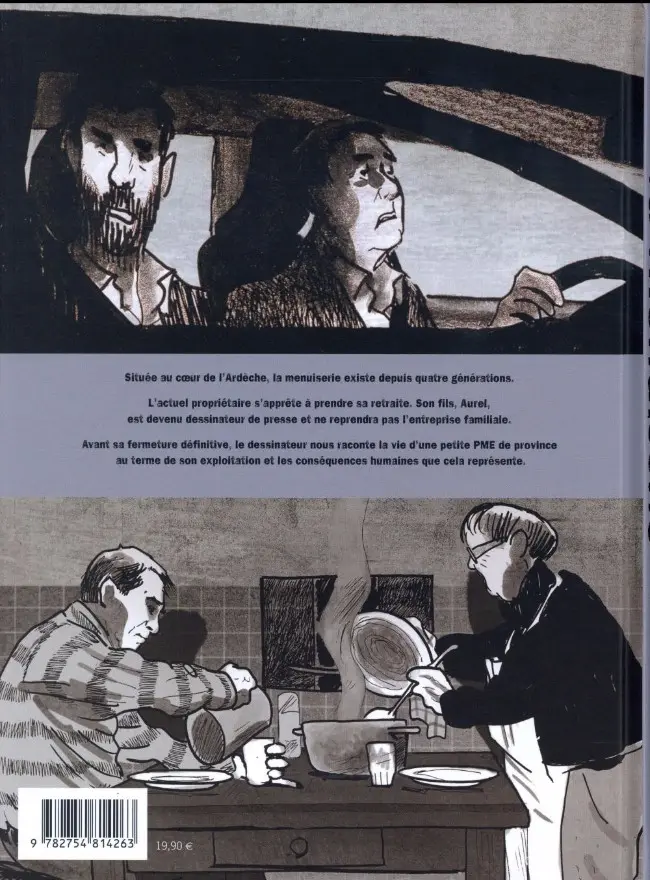 Verso de l'album La menuiserie