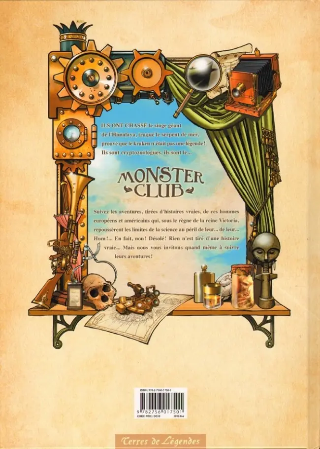 Verso de l'album Monster Club Tome 1 Que le meilleur gagne et dieu sauve la reine !