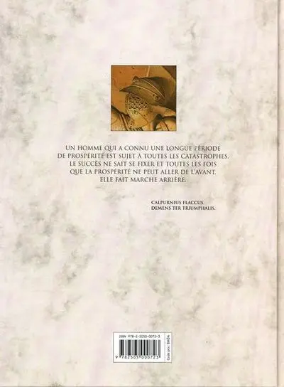 Verso de l'album Murena Tome 6 Le sang des bêtes