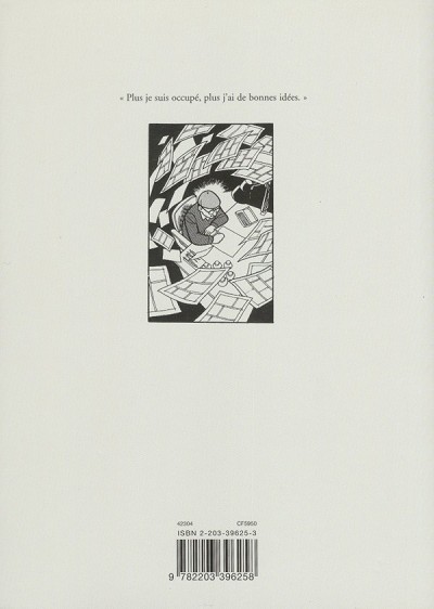 Verso de l'album Osamu Tezuka - Biographie Tome 3 1960 - 1974