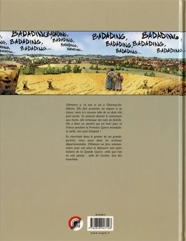 Verso de l'album La Petite Fille qui voulait voir la guerre