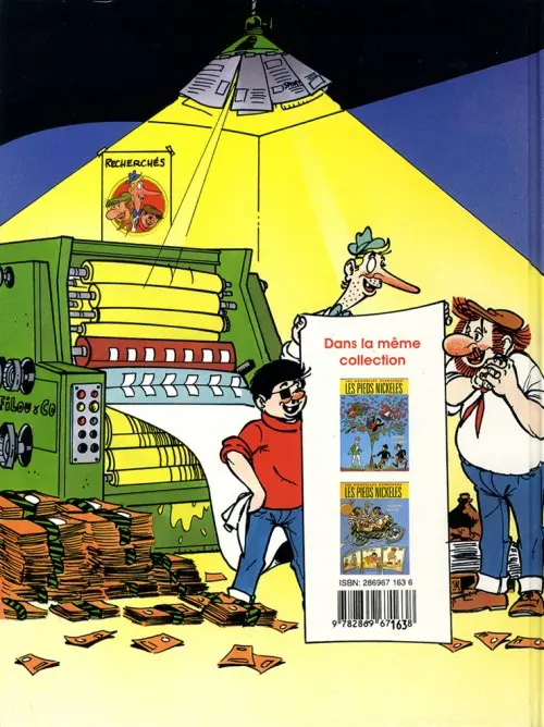 Verso de l'album Les Pieds Nickelés Tome 3 Flouze artistique