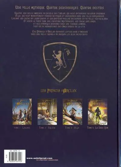 Verso de l'album Les Princes d'Arclan Tome 4 Le Sans-Nom