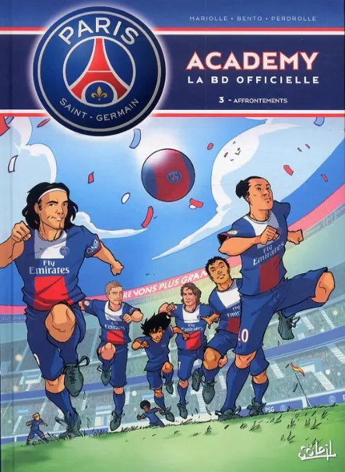 Couverture de l'album PSG academy Tome 3 Affrontements