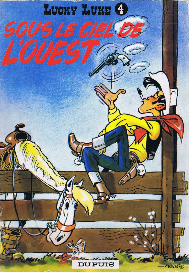Couverture de l'album Lucky Luke Tome 4 Sous le ciel de l'Ouest