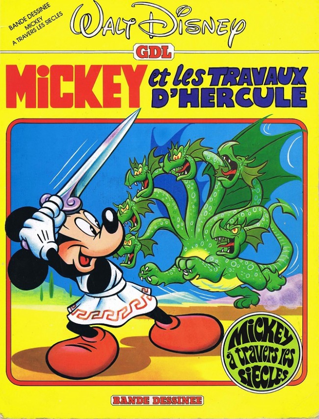 Couverture de l'album Mickey à travers les siècles Tome 3 Mickey et les travaux d'Hercule