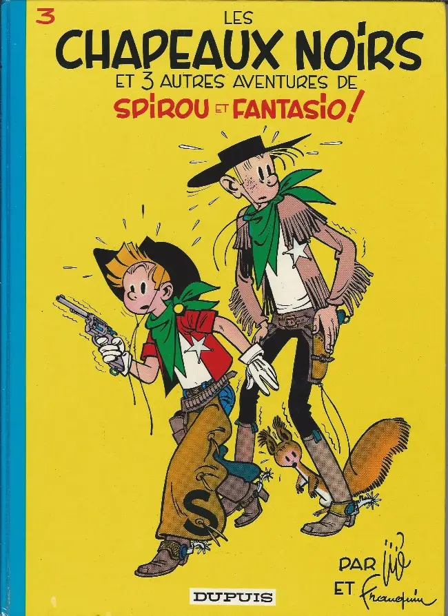 Couverture de l'album Spirou et Fantasio Tome 3 Les chapeaux noirs