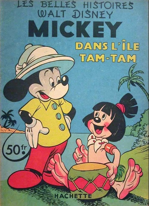 Couverture de l'album Les Belles histoires Walt Disney Tome 35 Mickey dans l'île Tam-Tam