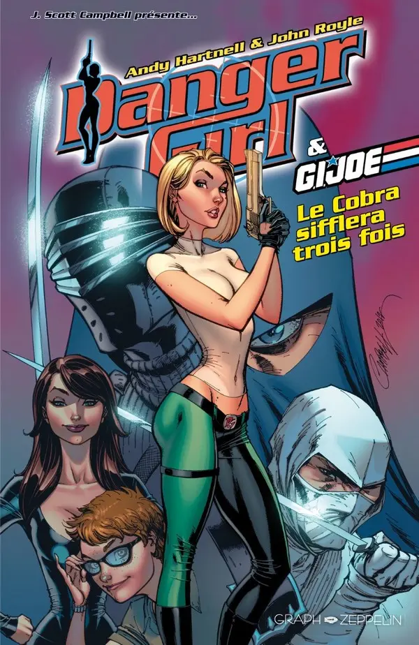 Couverture de l'album Danger Girl Danger Girl & G.I. Joe : Le Cobra sifflera 3 fois