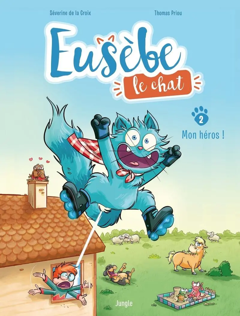 Couverture de l'album Eusèbe, le chat 2 Mon héros !