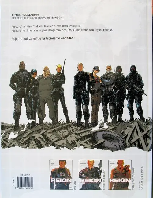 Verso de l'album Reign Tome 3 Troisième escadre