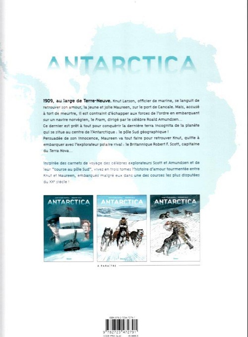 Verso de l'album Antarctica Tome 1 Jeu de dupes