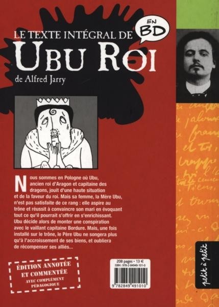 Verso de l'album Théâtre en BD Tome 2 Ubu Roi en BD