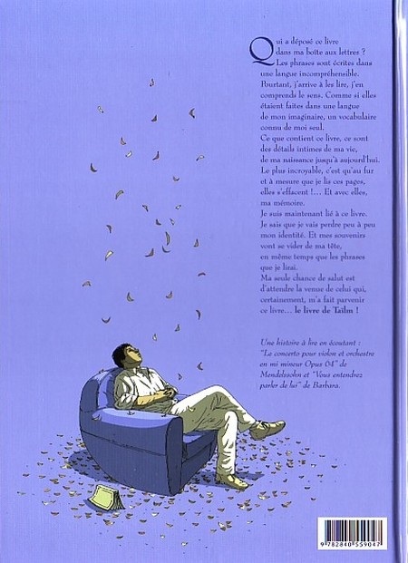 Verso de l'album Les Voyages de Kaël Tome 1 Le Livre de Taïlm