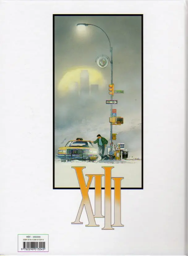Verso de l'album XIII The XIII mystery - l'enquête / L'enquête - Deuxième partie