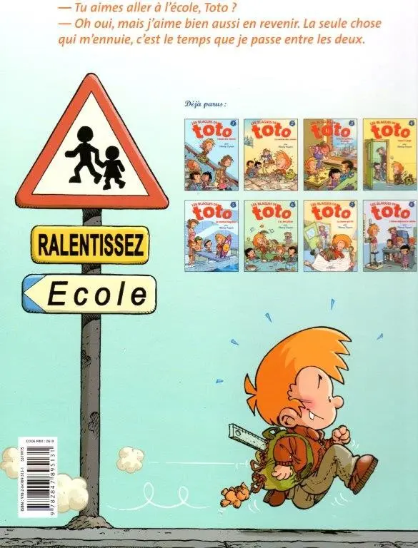 Verso de l'album Les Blagues de Toto Tome 2 La rentrée des crasses