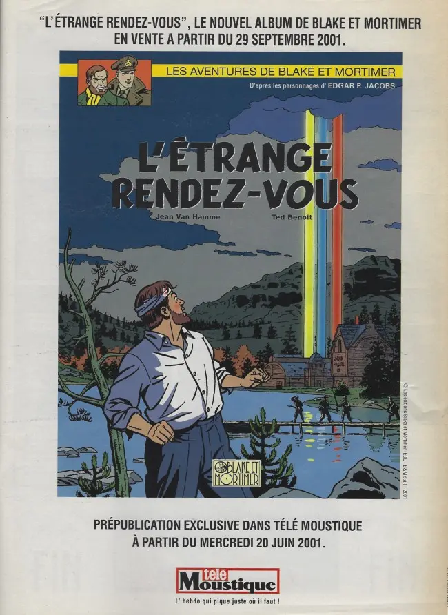 Verso de l'album Blake et Mortimer Tome 6 La marque jaune