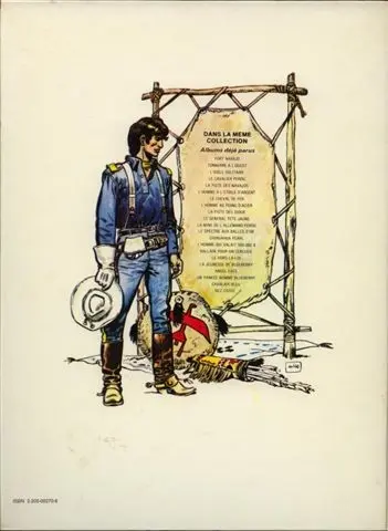 Verso de l'album Blueberry Tome 4 Le cavalier perdu